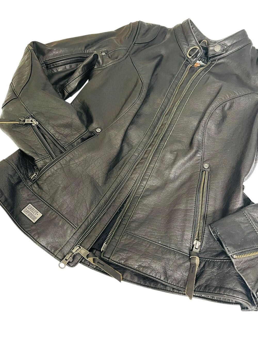 Harley-Davidson Women’s Leather Biker Jacket - Picture 2 of 12